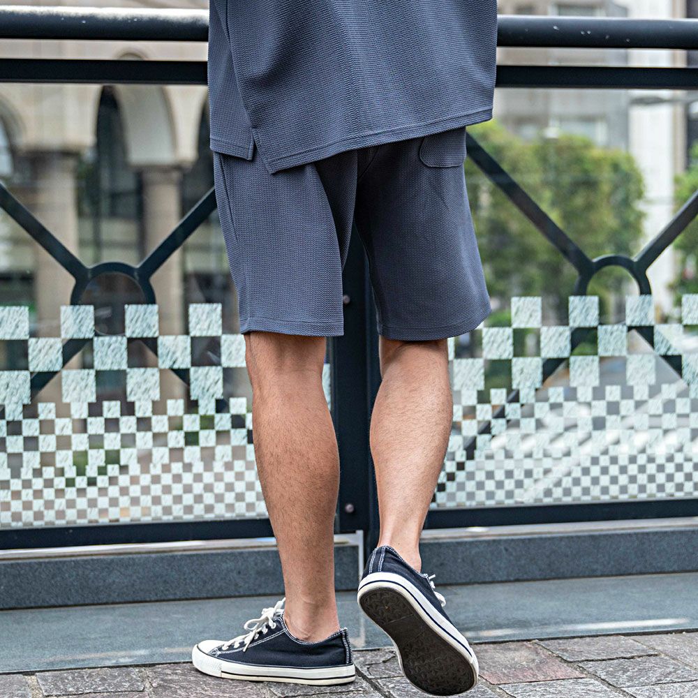 ハーフパンツ メンズ CavariA(キャバリア)ドライタッチストレッチ