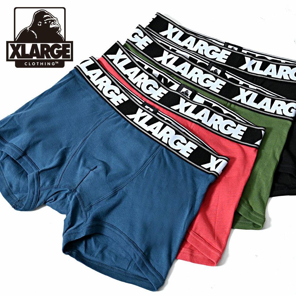 アンダーウェア メンズ XLARGE(エクストララージ)無地ニットボクサー
