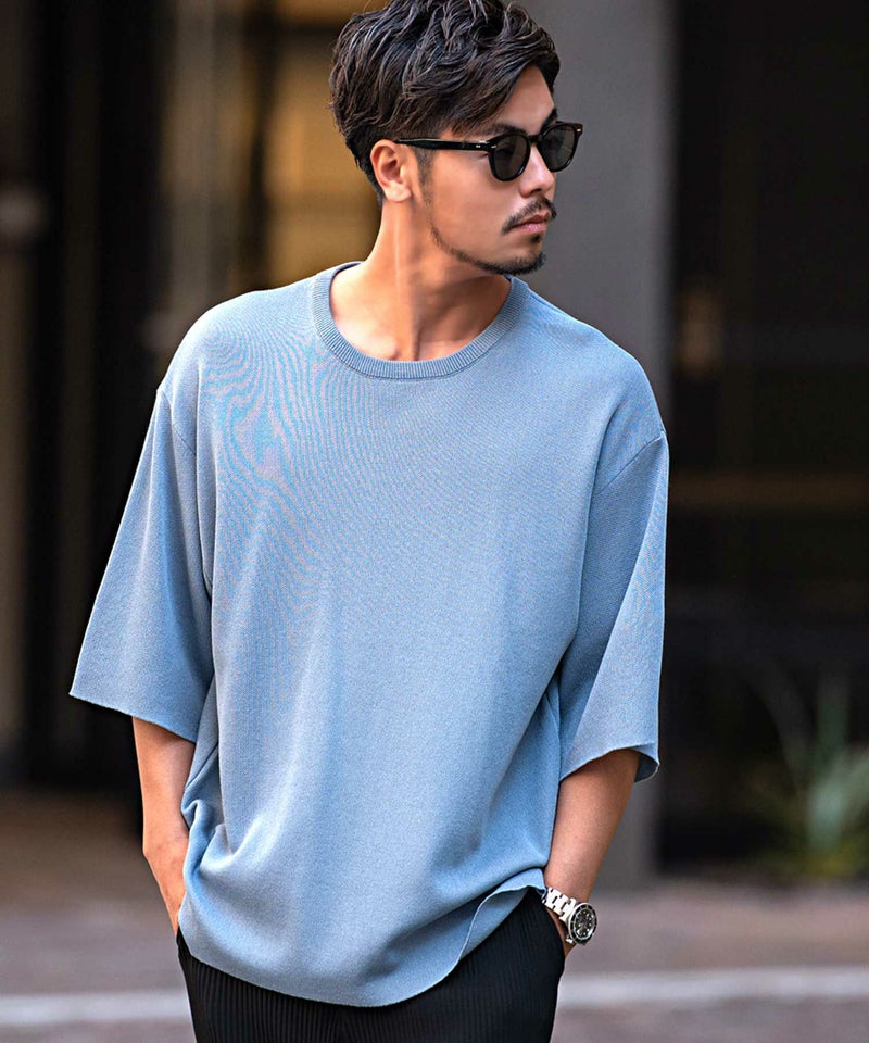 CavariA(キャバリア)接触冷感オーバーサイズニット/全8色