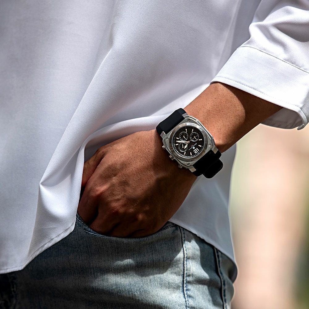 時計 メンズ Salvatore Marra(サルバトーレ マーラ)ラバーベルト