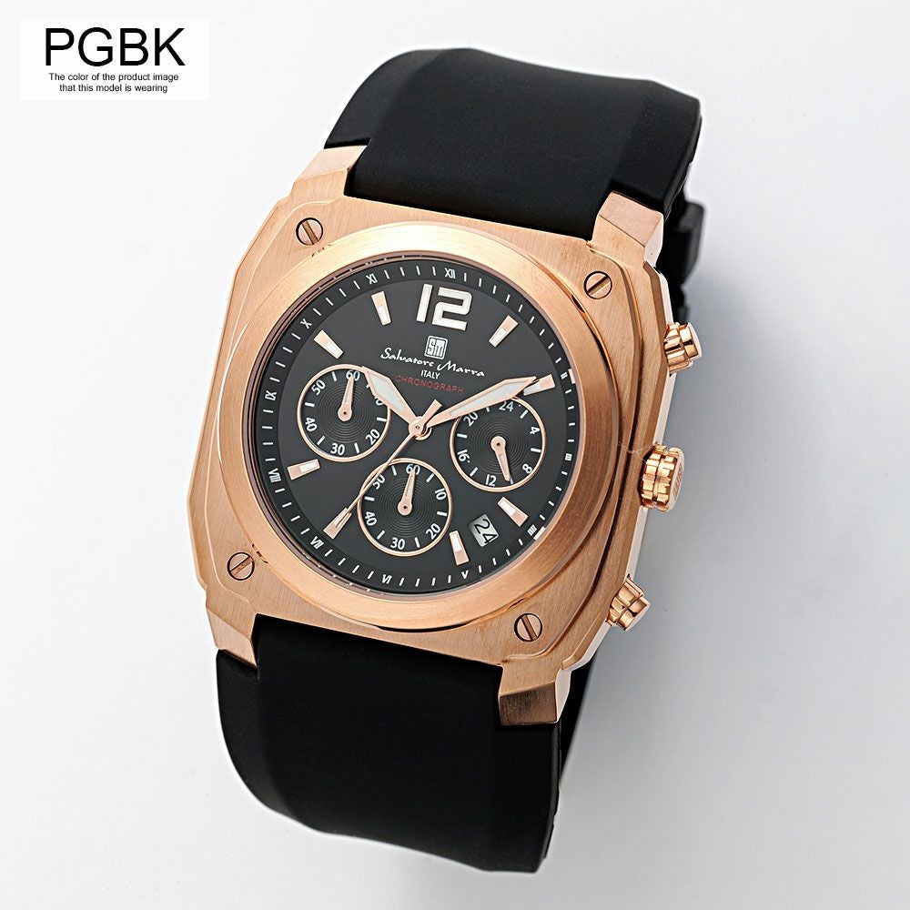 時計 メンズ Salvatore Marra(サルバトーレ マーラ)ラバーベルト