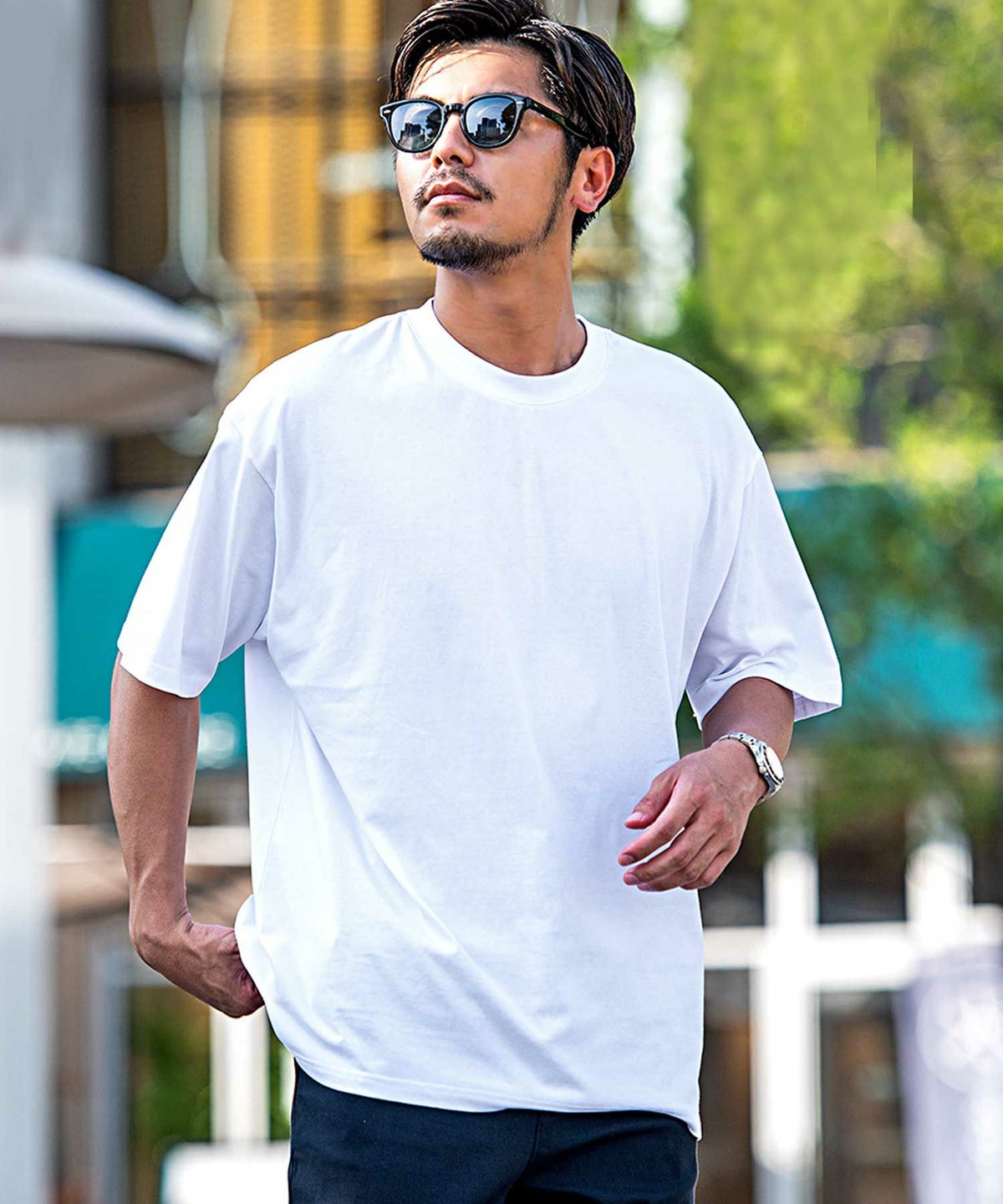 CavariA(キャバリア)シルキータッチ天竺半袖Tシャツ/全4色