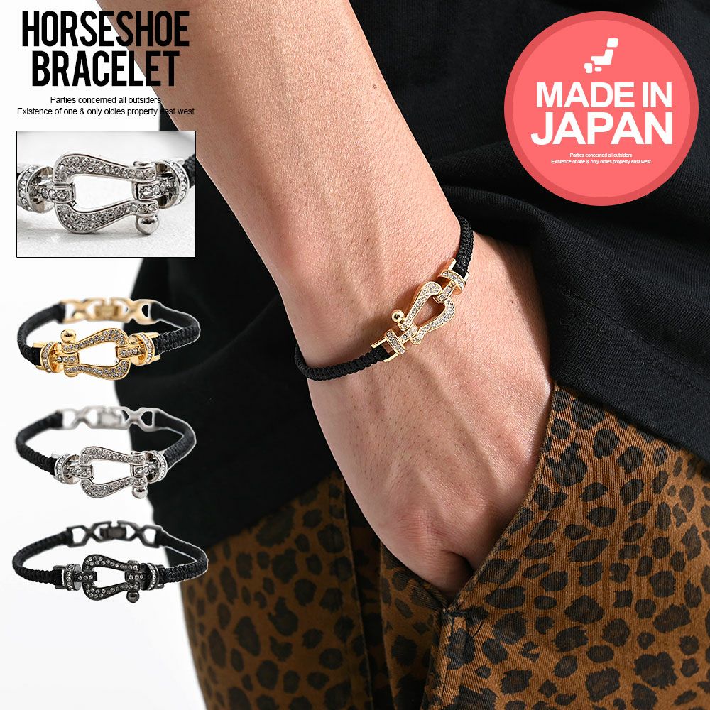  Bitter select(ビターセレクト)ホースシューブレスレット/全3色