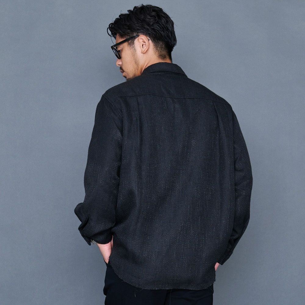 ブルゾン メンズ CavariA(キャバリア)ツイードオーバーシャツJKT/全3色