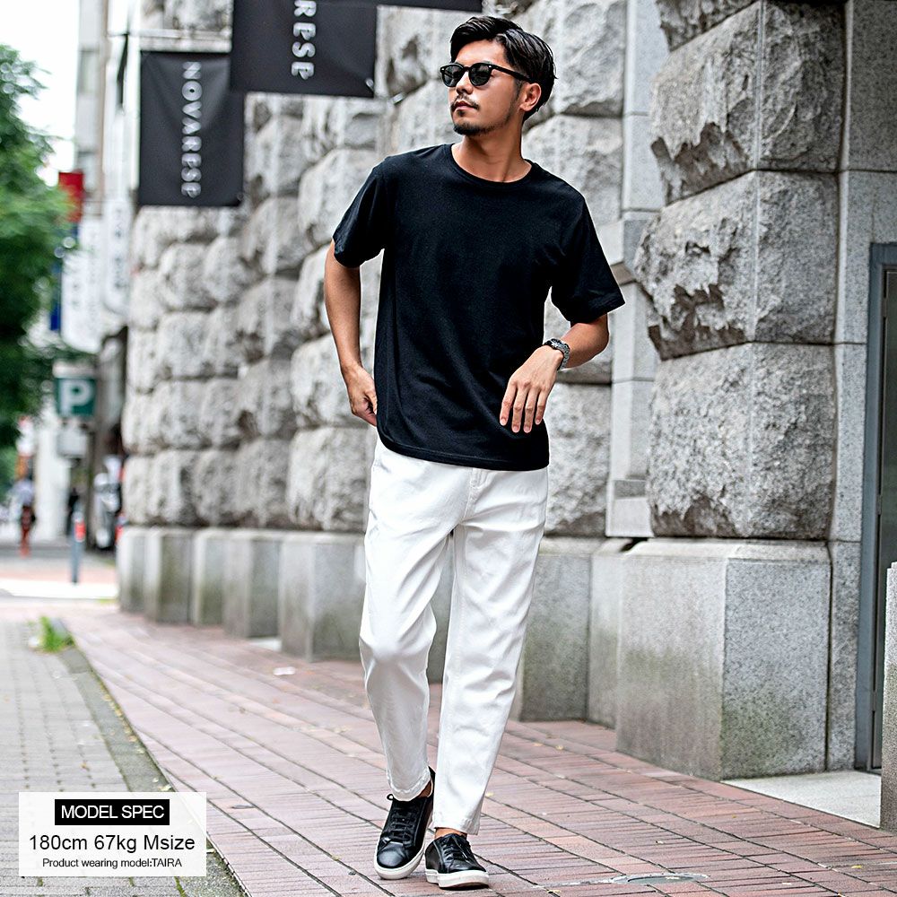 ワイドパンツ メンズ VICCI(ビッチ)スーパーストレッチワイド