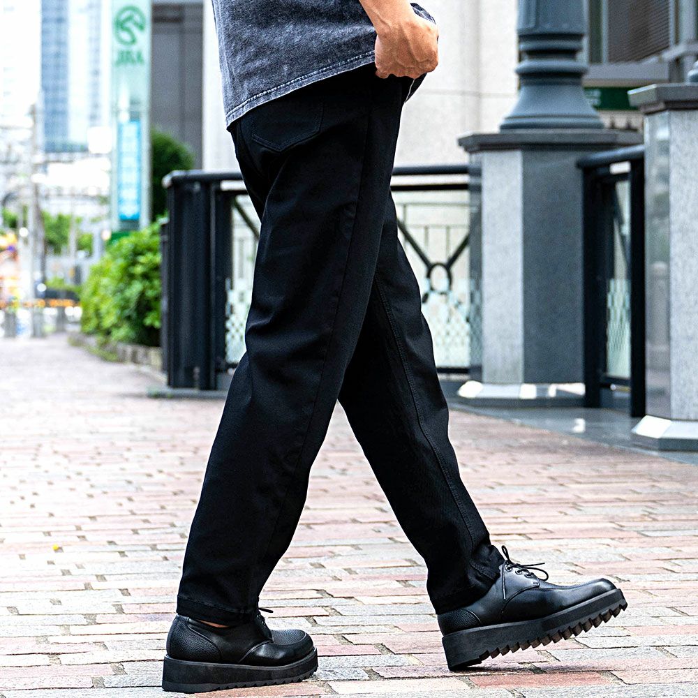 ワイドパンツ メンズ VICCI(ビッチ)スーパーストレッチワイド