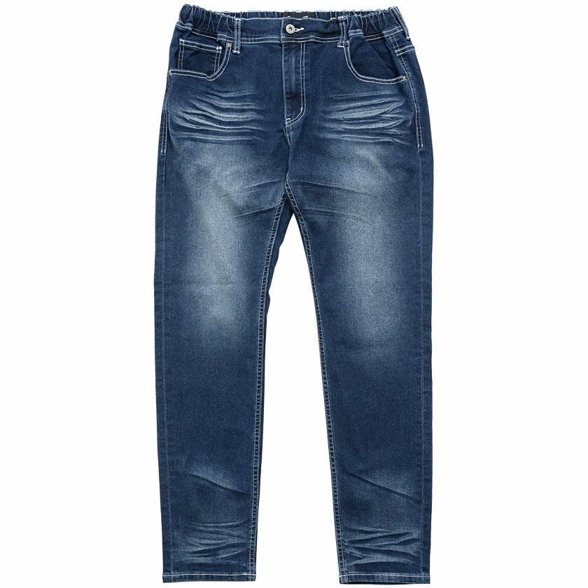 デニムパンツ メンズ CavariA(キャバリア)立体ヒゲシャーリングパンツ