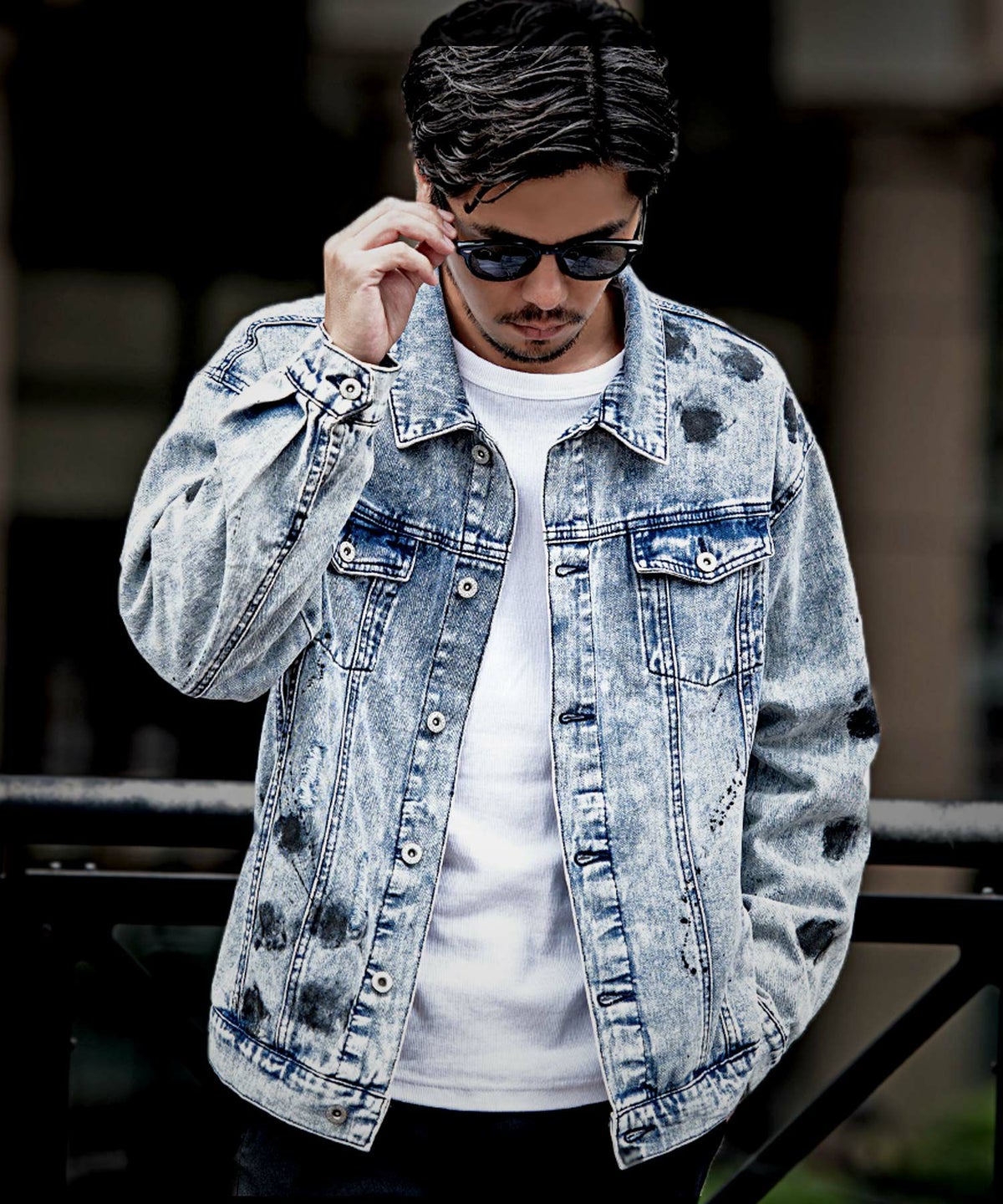 CavariA(キャバリア)ケミカル加工汚しGジャン/全2色