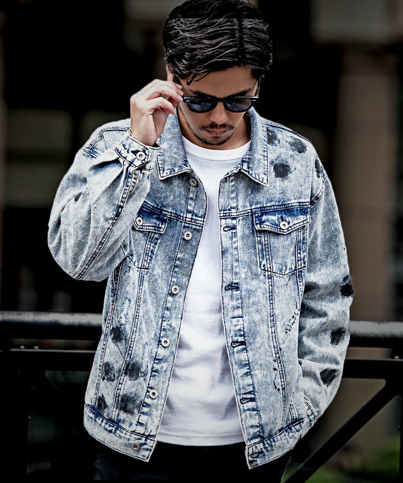 CavariA(キャバリア)ケミカル加工汚しGジャン/全2色