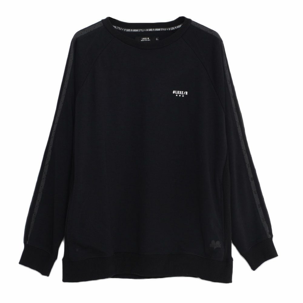 スウェット メンズ LUXE／R(ラグジュ)PUラインジャガード長袖ポンチ