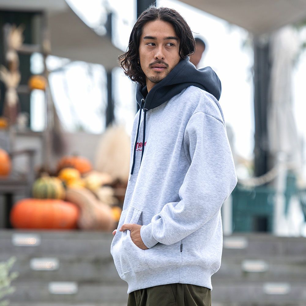 THRASHER(スラッシャー)裏起毛/胸刺繍HOODIE長袖/全4色
