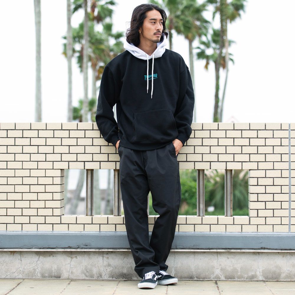 THRASHER(スラッシャー)裏起毛/胸刺繍HOODIE長袖/全4色