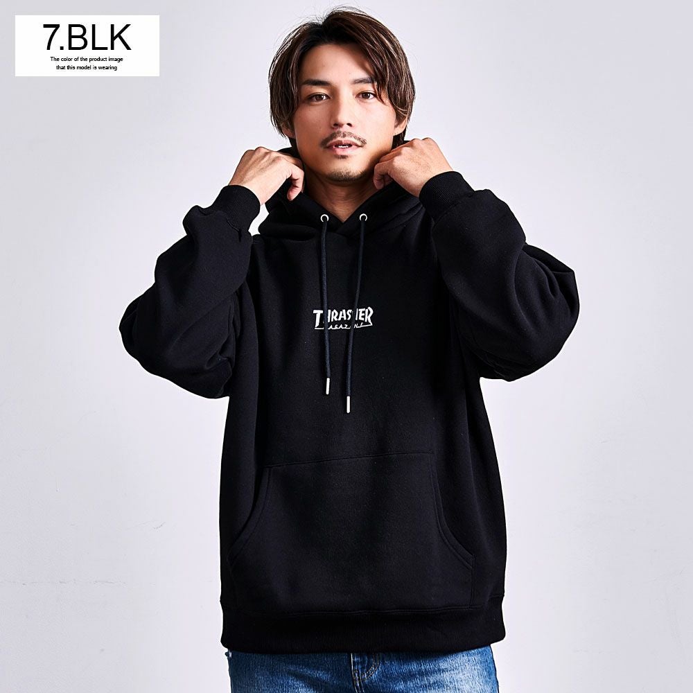 THRASHER(スラッシャー)裏起毛/胸刺繍HOODIE長袖/全4色