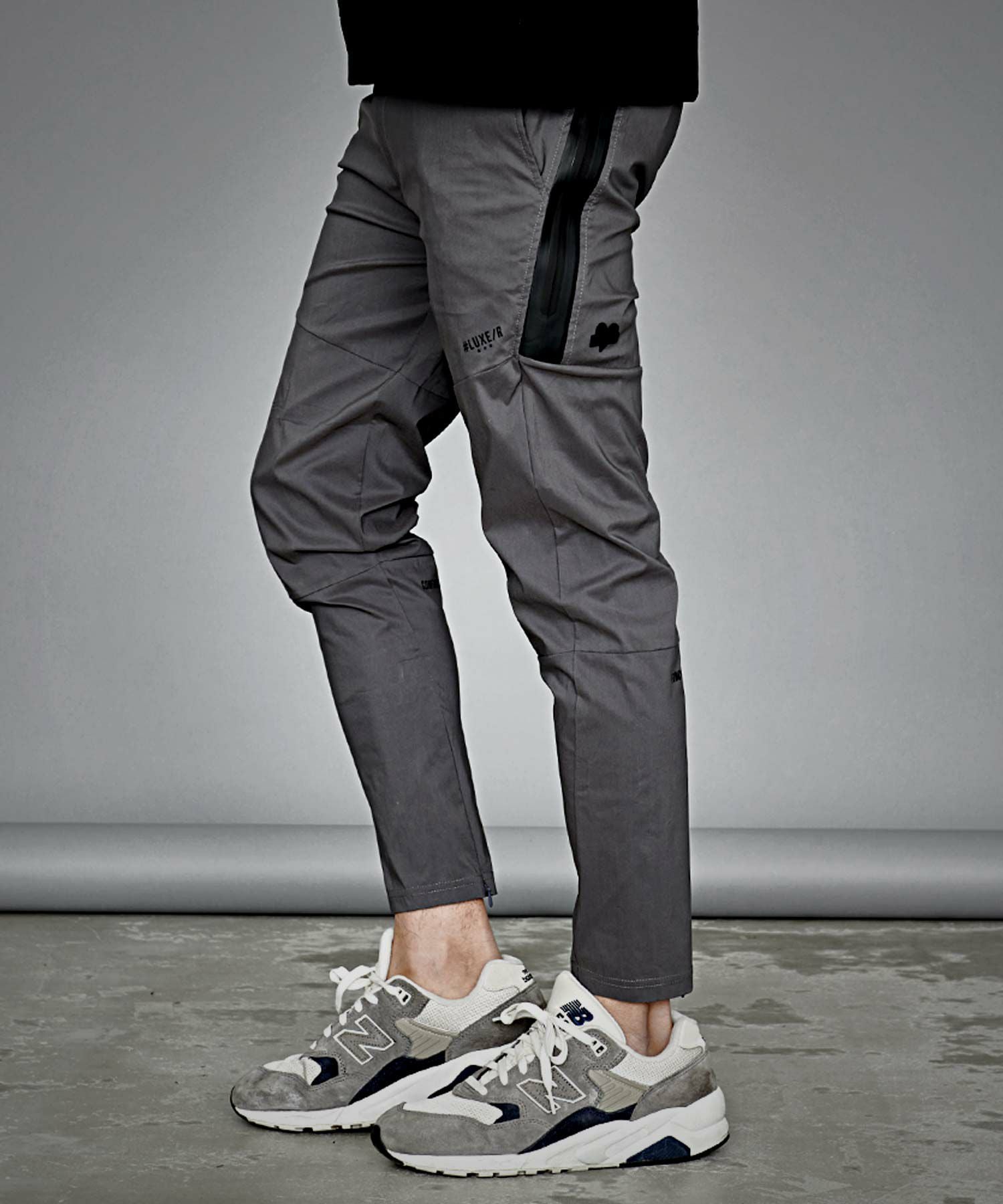 ジャージパンツ メンズ LUXE／R(ラグジュ)ストレッチ布帛パンツ/全4色