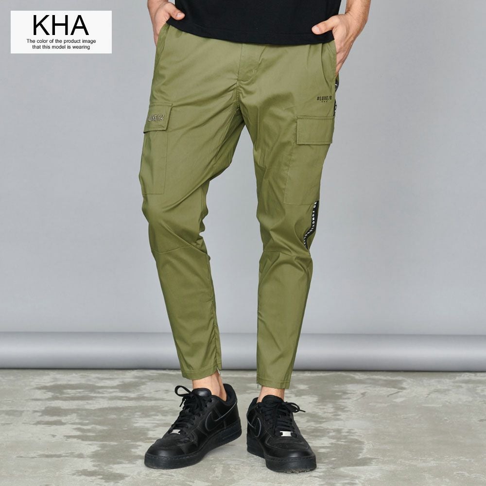 カーゴパンツ メンズ LUXE／R(ラグジュ)ストレッチ布帛カーゴパンツ/全4色