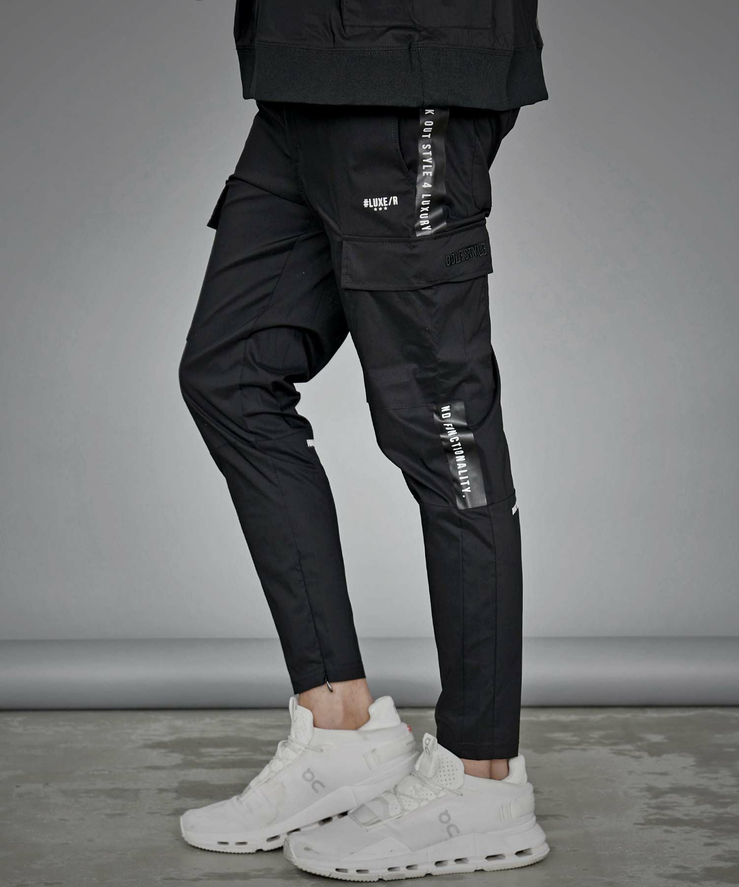 カーゴパンツ メンズ LUXE／R(ラグジュ)ストレッチ布帛カーゴパンツ/全4色