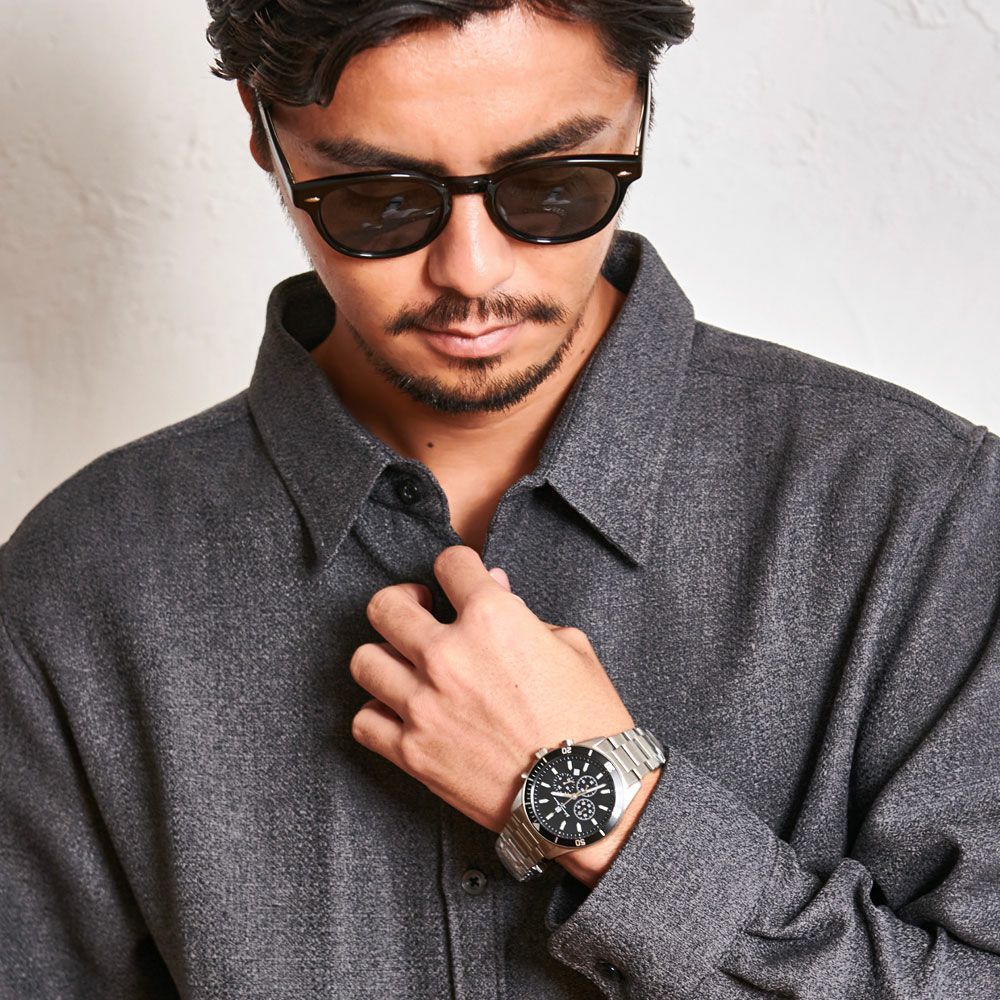 時計 メンズ Salvatore Marra(サルバトーレマーラ)チタン製クロノ
