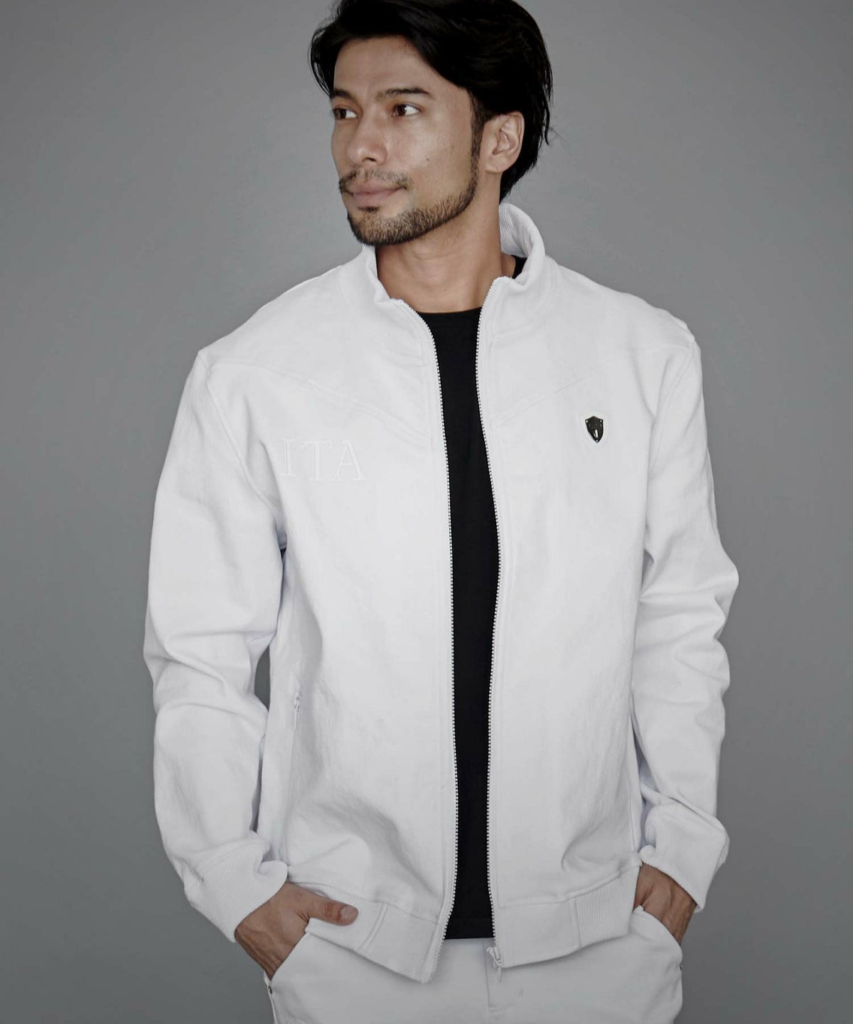 VIOLA(ヴィオラ)ストレッチデニム スタンドRIB JKT/全2色