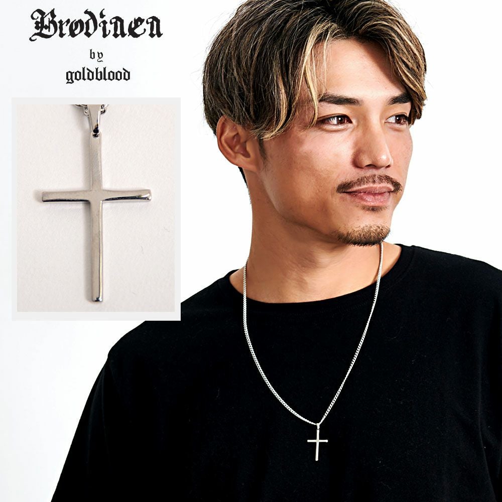 Brodiaea by goldblood(ブローディアバイゴールドブラッド)ナロークロススチールネックレス/全1色