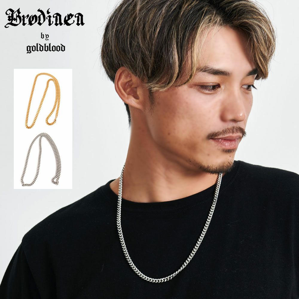 Brodiaea by goldblood(ブローディアバイゴールドブラッド)キヘイスチールチェーンネックレス/全2色