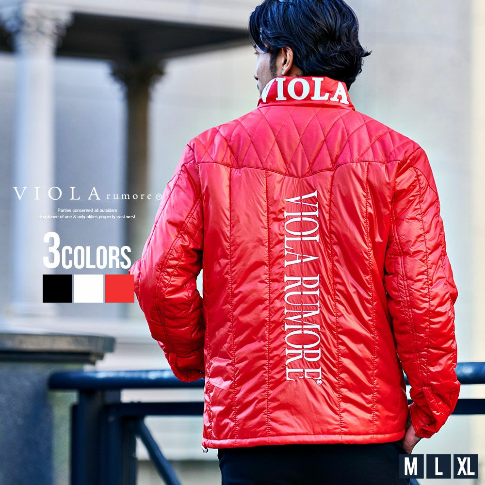 【送料無料】VIOLA(ヴィオラ)PU切替 中綿JKT/全3色