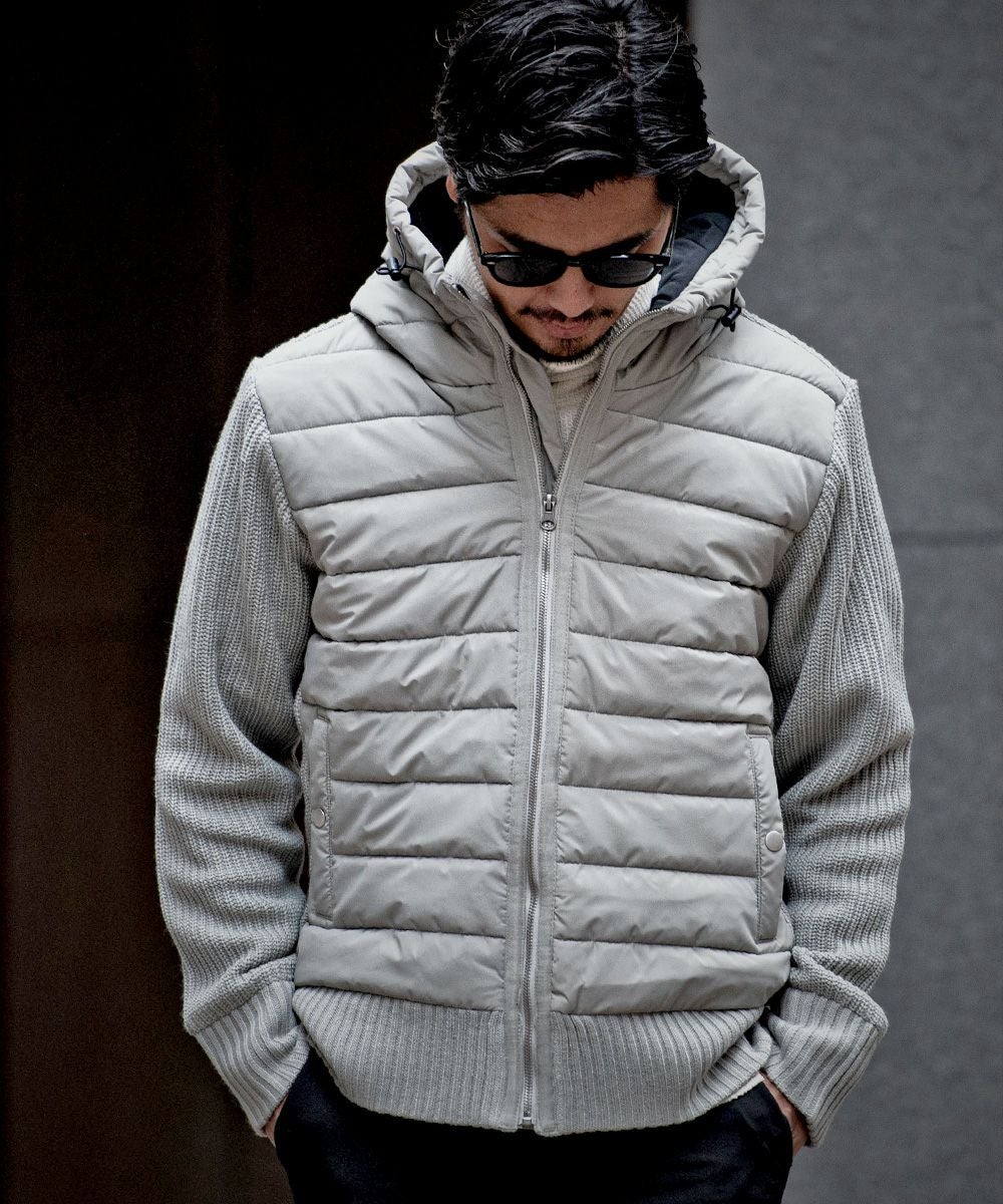 Burberry ニットフルジップ フード付き ウール ジップフーディー (ブラック) - メンズ, ピュアカシミア
