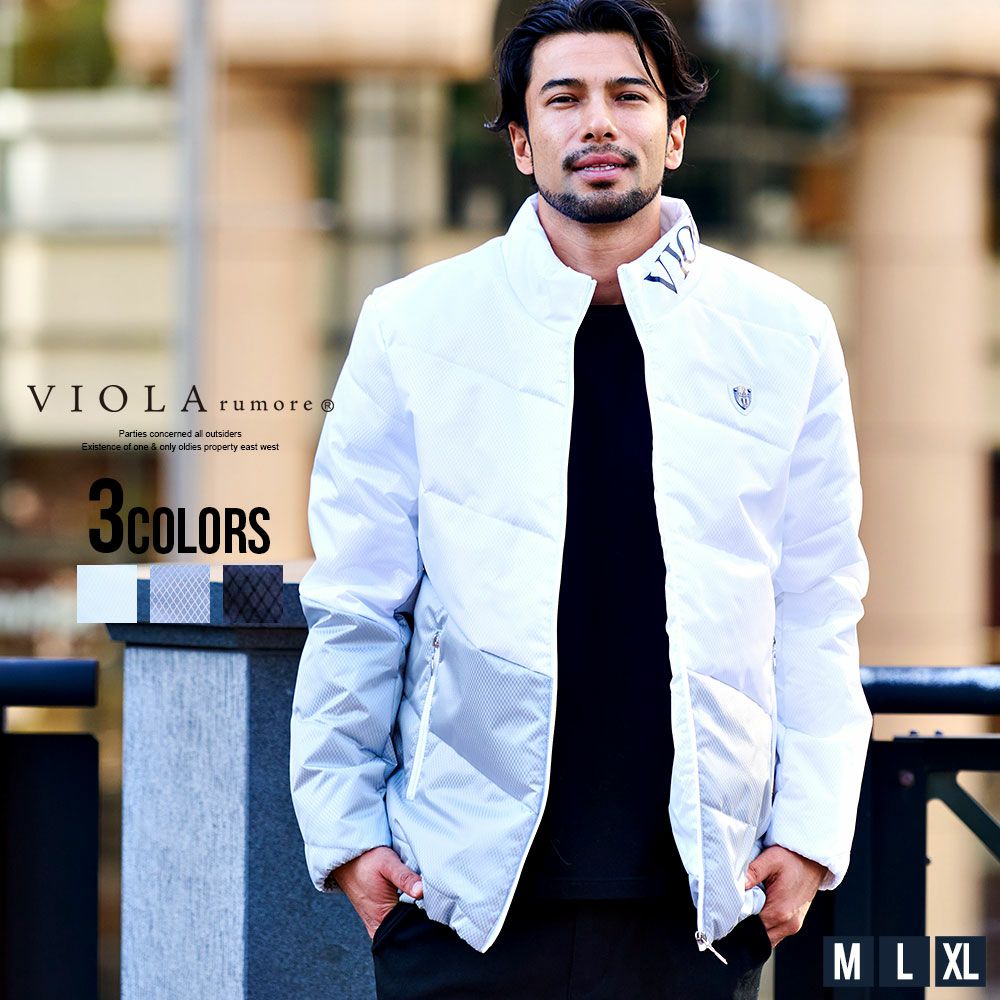 中綿ジャケット メンズ VIOLA(ヴィオラ)スランティング中綿JKT/全3色