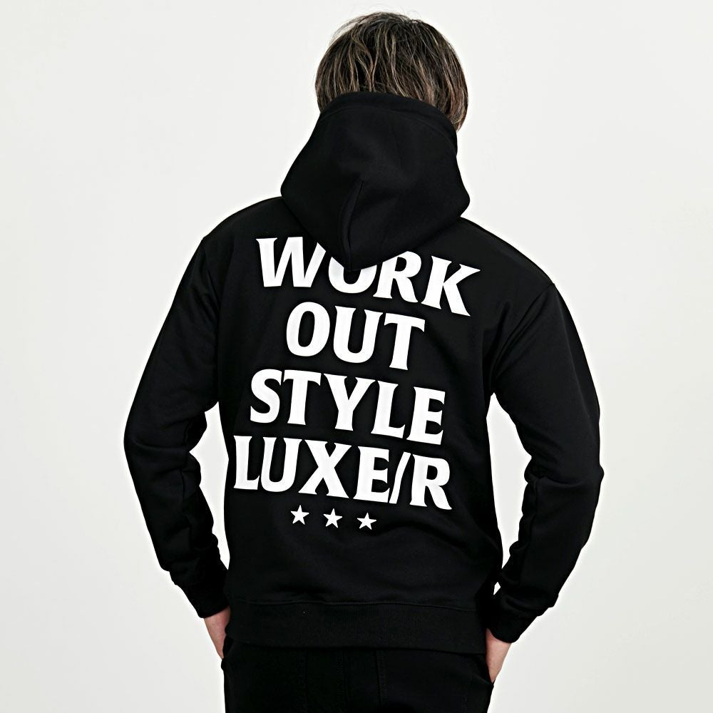 LUXE/R ラグジュ ホースシュー プリント パーカー L ブラック フーディ LUXE/R（ラグジュ） 【セットアップ対応】 パーカー メンズ 秋 冬