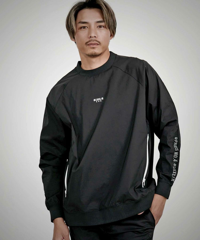 LUXE／R(ラグジュ)ストレッチナ長袖布帛トレーナー/全3色