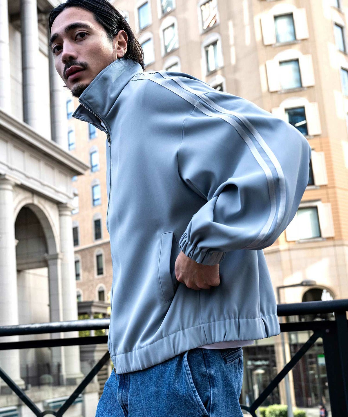 CavariA(キャバリア)キレイ目長袖ジャージ/全3色