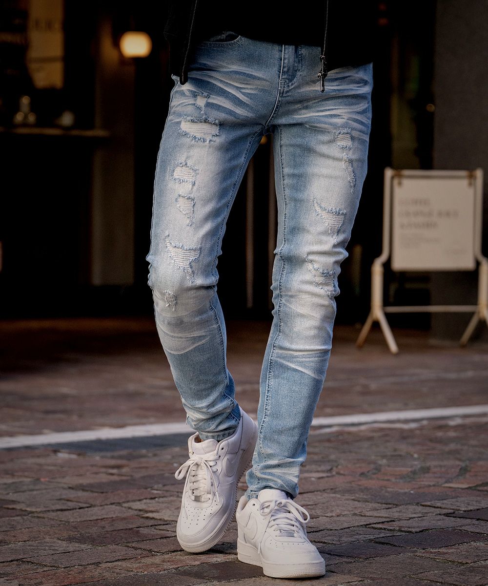 CavariA(キャバリア)スキニーデニムパンツ/全2色