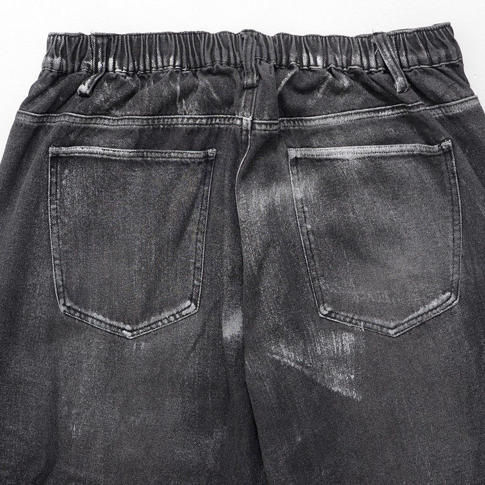 デニムパンツ メンズ Bitter select(ビターセレクト)箔加工ワイド