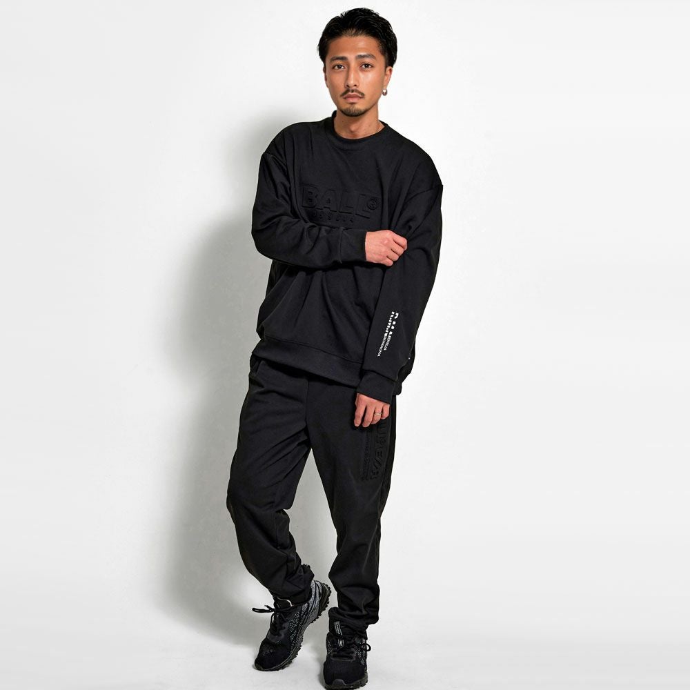 スウェット メンズ BALL(ボール)クルーネック ストレッチダンボール