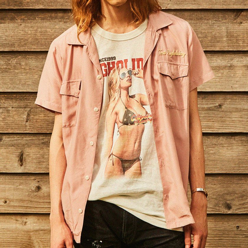 シャツ メンズ TMT(ティーエムティー)CALIFORNIA PRINT RAYON S/SL