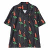 RAZZIS(ラズ)バラ総柄オープンカラーシャツ
