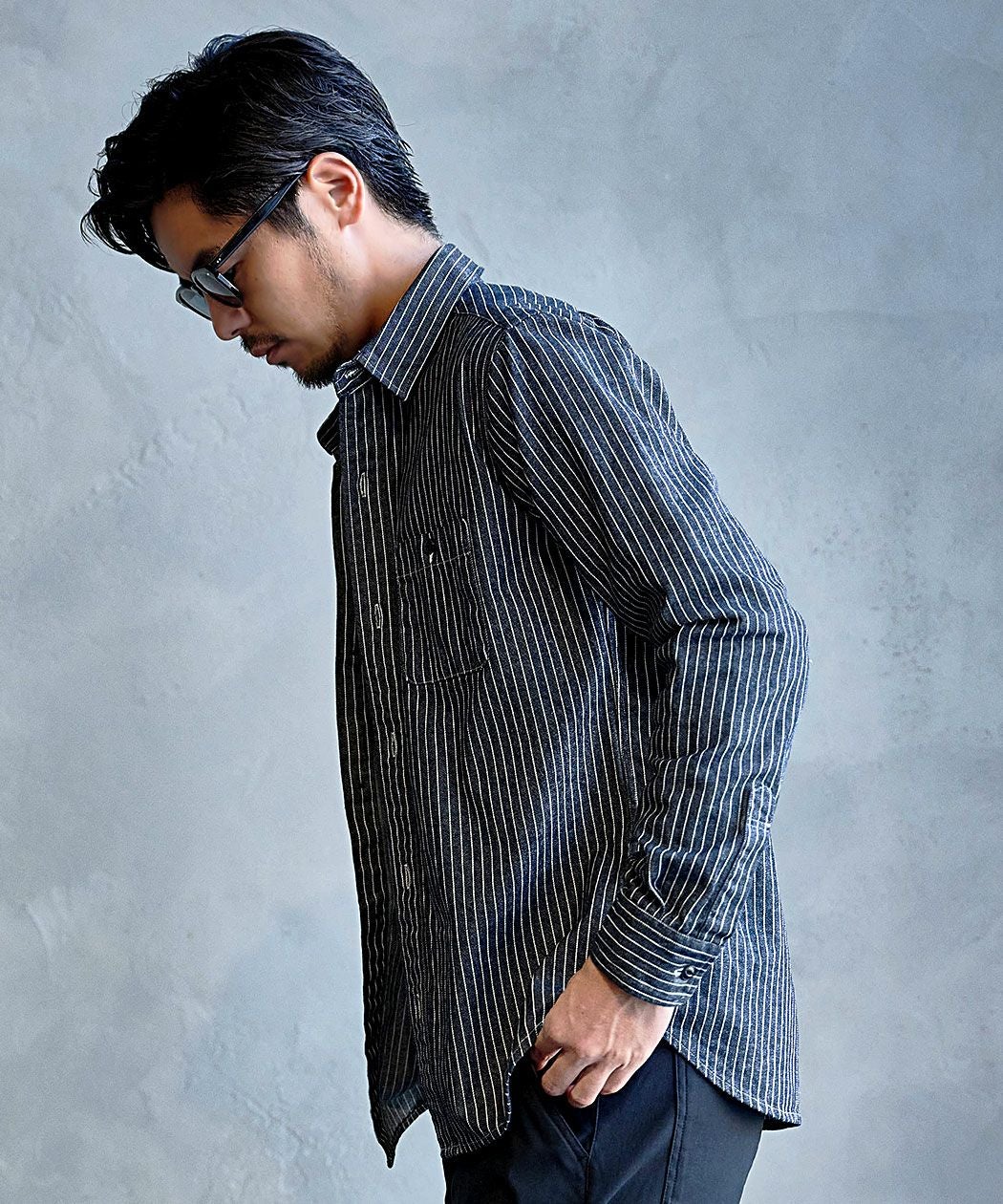 Bitter select(ビターセレクト)日本製ヒッコリーワークシャツ/全7色