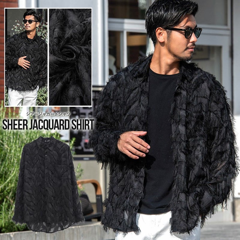 CavariA(キャバリア)シアージャガードシャツ(マット)/全1色