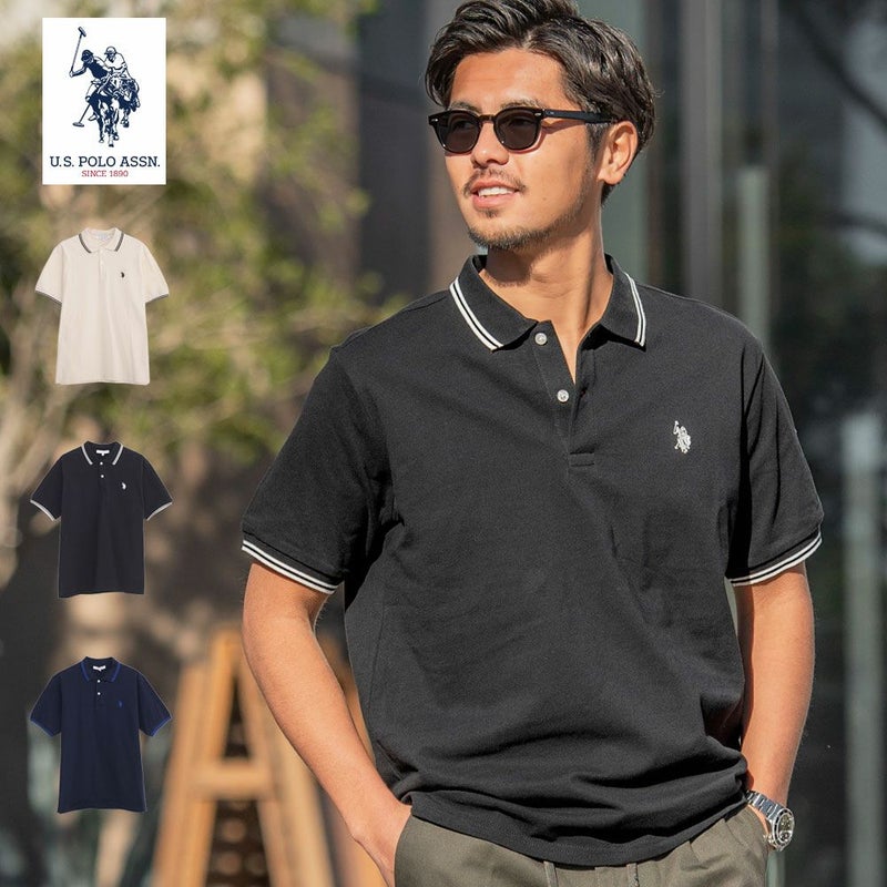 U.S. POLO ASSN.(ユーエスポロアッスン)鹿の子半袖ポロシャツ/全9色