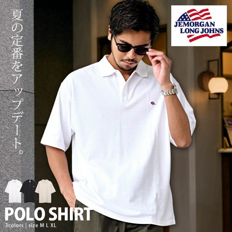 JEMORGAN LONG JOHNS(ジェーイーモーガンロングジョーンズ)T/Cカノコワッペンポロ/全3色