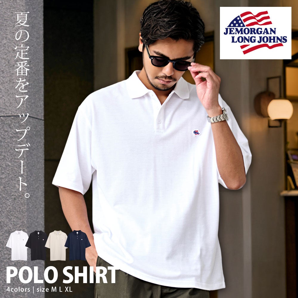 JEMORGAN LONG JOHNS(ジェーイーモーガンロングジョーンズ)T/Cカノコワッペンポロ/全3色
