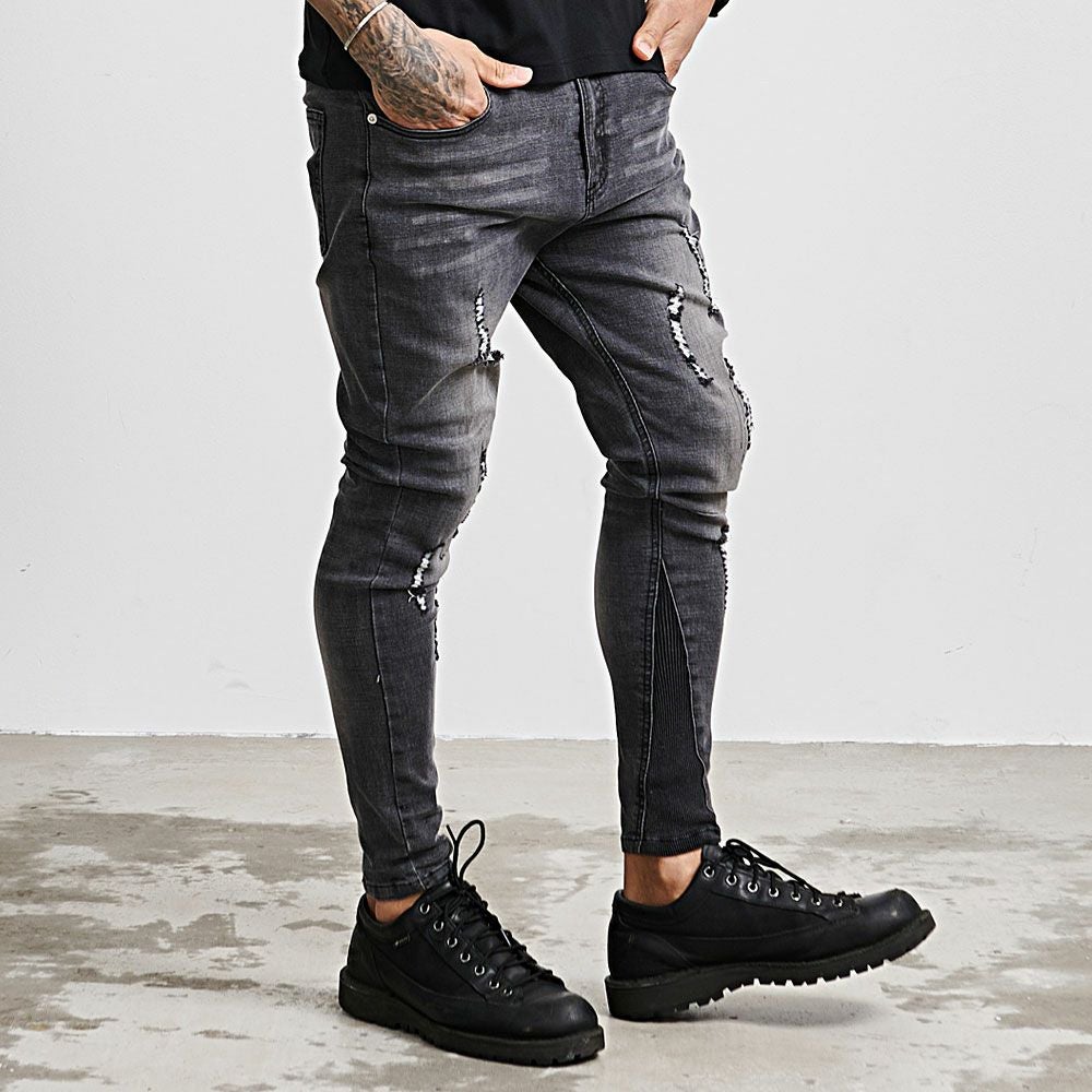 デニムパンツ メンズ LUXE／R(ラグジュ)ストレッチデニムパンツ/全3色