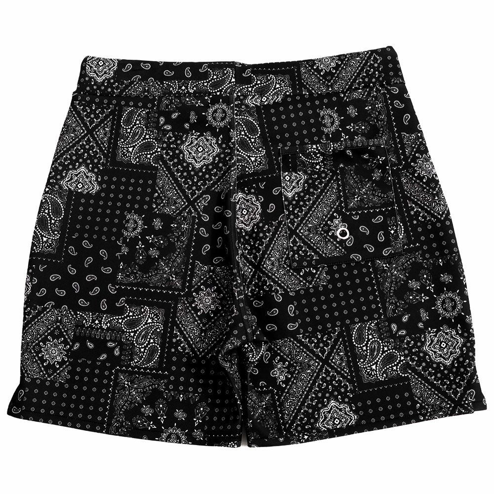 ハーフパンツ メンズ CavariA(キャバリア)総柄ストレッチポリ