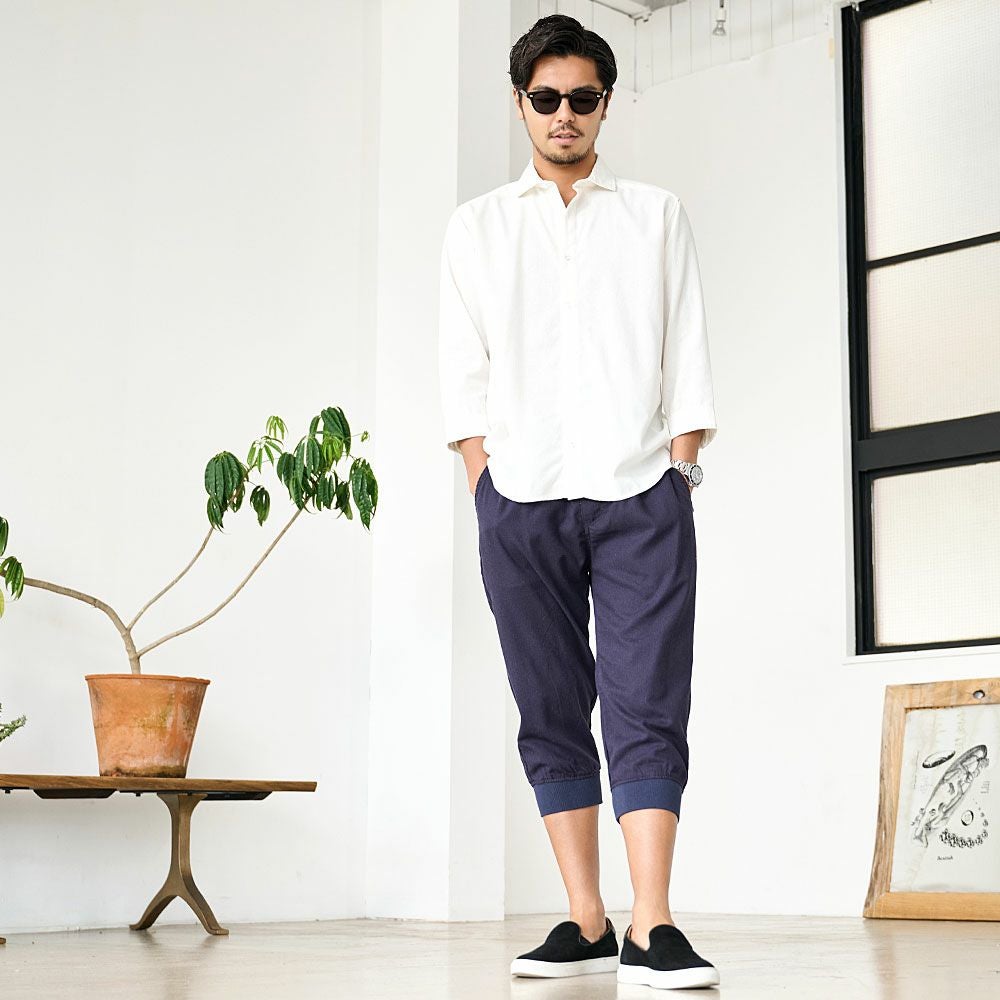 CavariA(キャバリア)フレンチリネンレーヨンクロップドパンツ/全6色