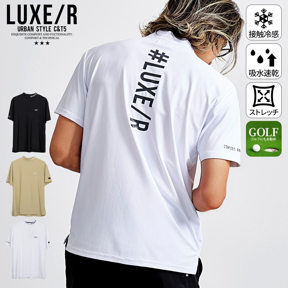 半袖Tシャツ メンズ LUXE／R(ラグジュ)N/PUスムスモックネック半袖TEE