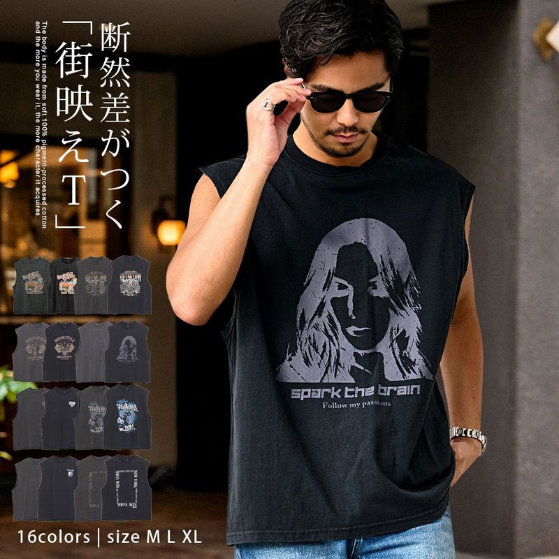 Bitter select(ビターセレクト)加工バリエーションノースリーブ/全16色