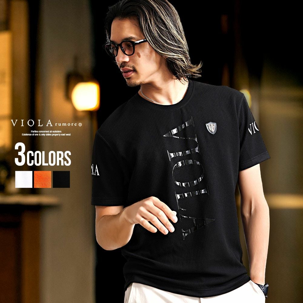 半袖Tシャツ メンズ VIOLA(ヴィオラ)P.T入りクルー半袖Tシャツ/全3色