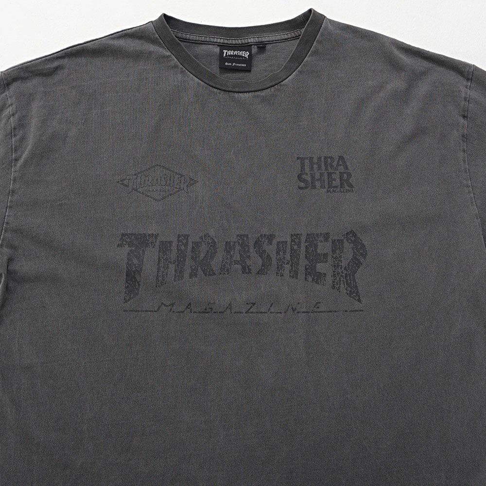 半袖Tシャツ メンズ THRASHER(スラッシャー)GAME LOGO PIGMENT半袖TEE