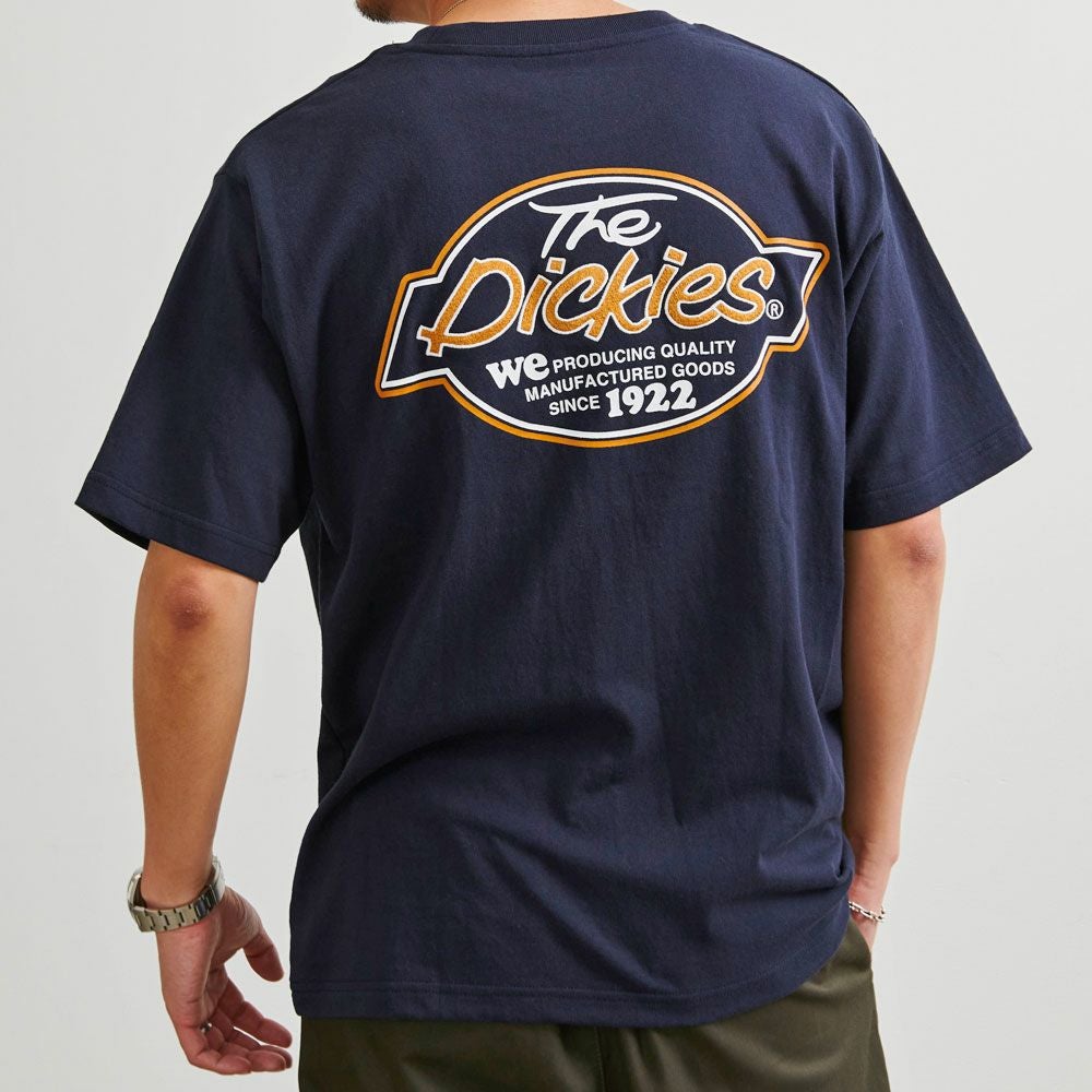 【ディッキーズ】Dickies ロゴ刺繍半袖Tシャツ カジュアル　薄手　シンプル 半袖Tシャツ メンズ Dickies(ディッキーズ)天竺バック刺繍PT半袖TEE/全4色