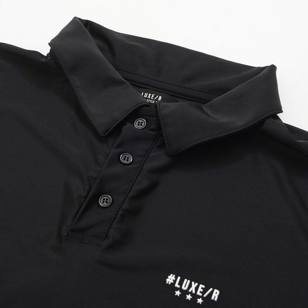 ポロシャツ メンズ LUXE／R(ラグジュ)ストレッチスムース切り替え半袖