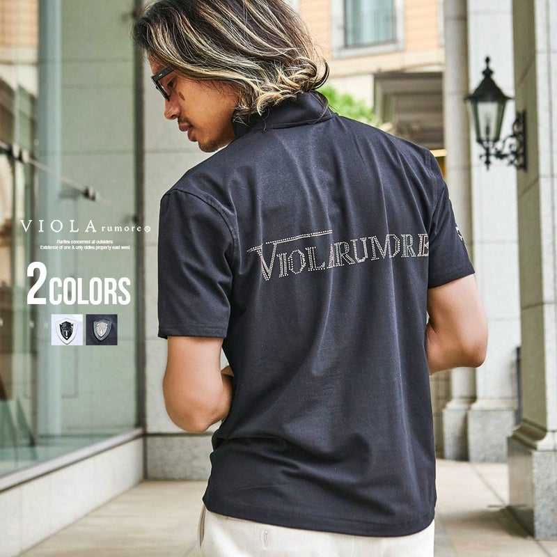 VIOLA(ヴィオラ)ハーフZIP半袖ポロ/全2色